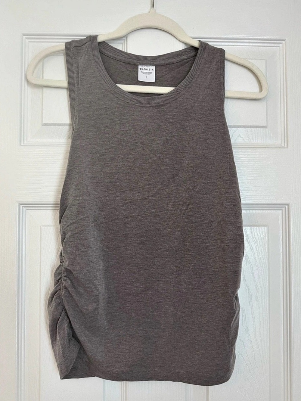 Athleta With Ease Cinch Tank Cinch Tank in Gray Large NWT